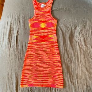Colorful Knit Sleeveless Dress